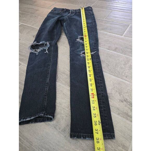 Women's Levi's Skinny Jeans‎ 501 Size 25 Distressed - Picture 4 of 11